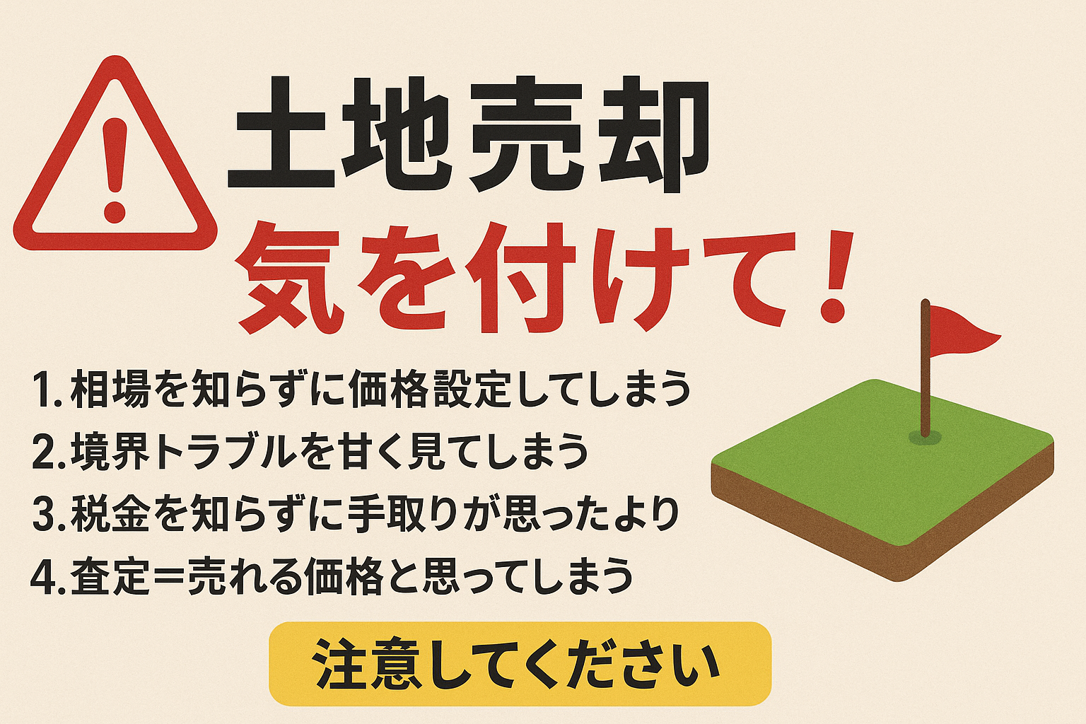 土地売却の落とし穴
