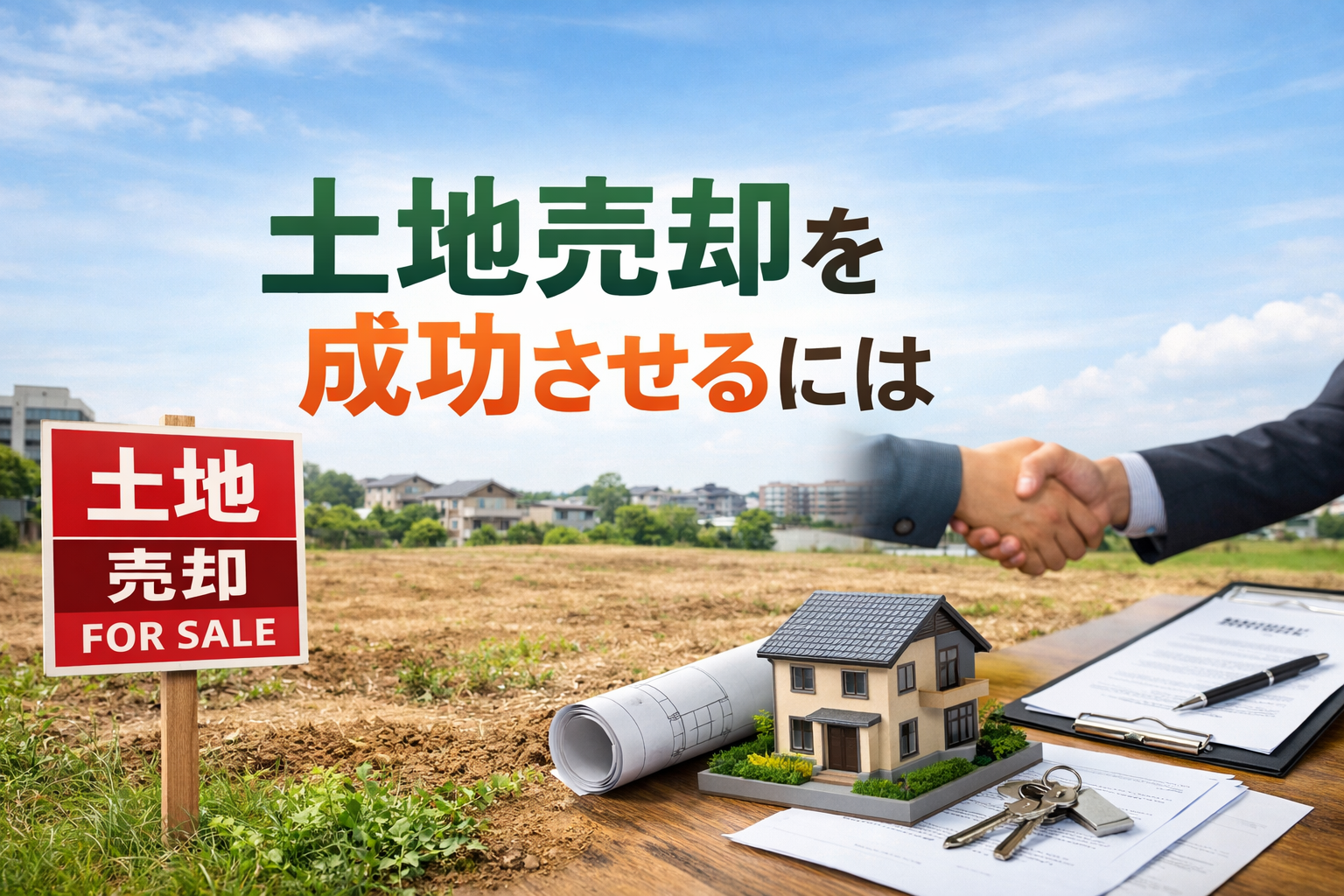 土地売却を成功させる方法！