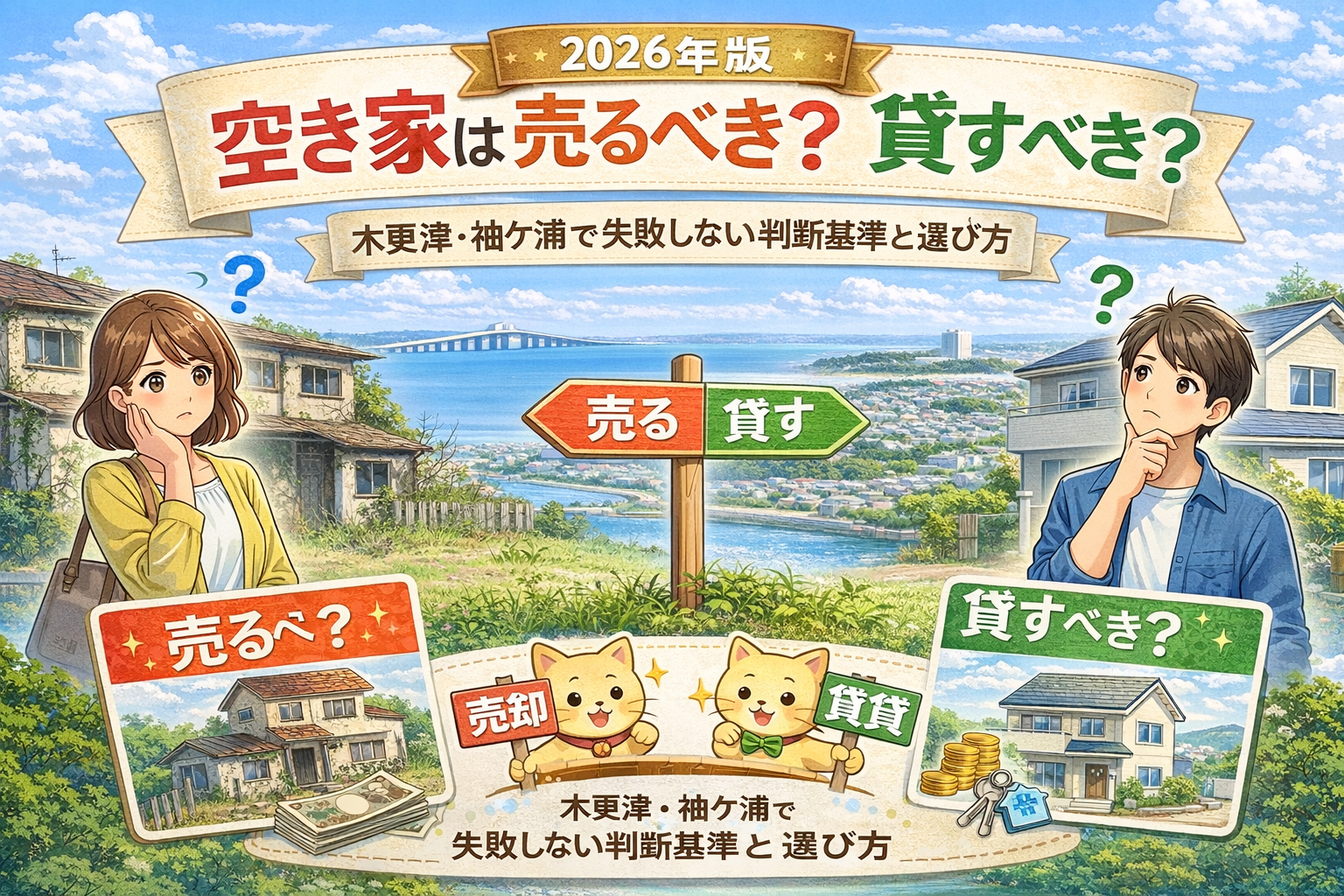 空き家は売るべき？貸すべき？木更津・袖ケ浦で失敗しない判断基準と選び方