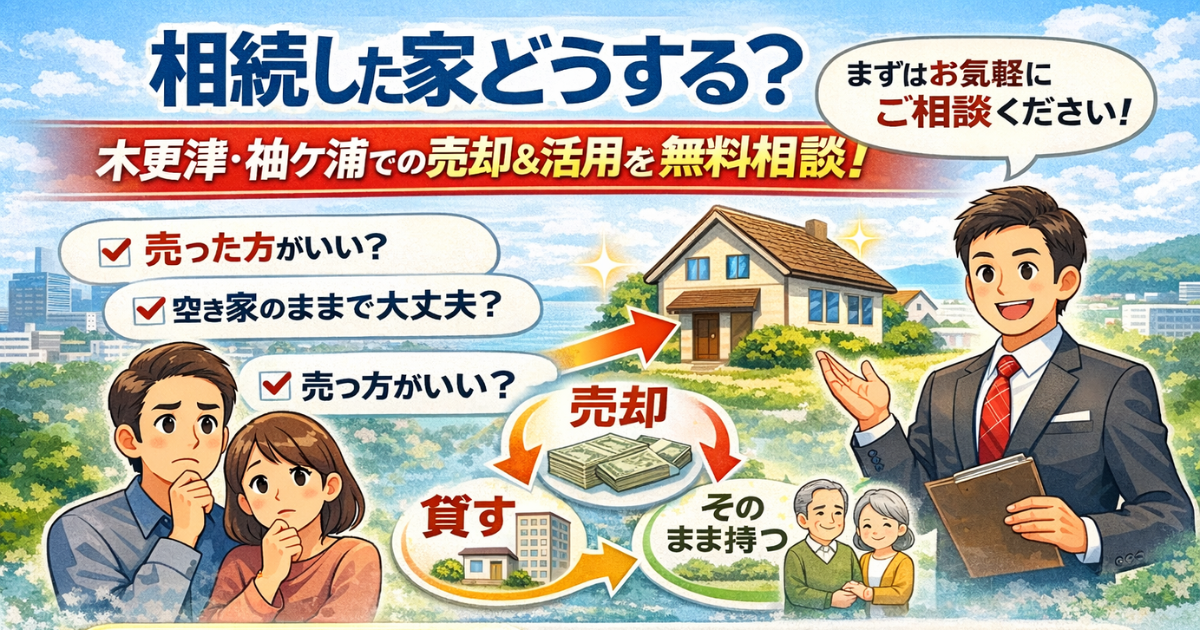 相続した家どうする？木更津・袖ケ浦で後悔しない売却・活用の判断ポイント