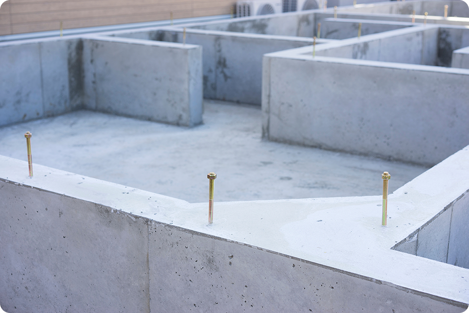 全てを支える土台で建物すべてを足元から安定させる