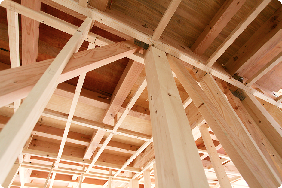 揺れの力を、まず家全体で受ける