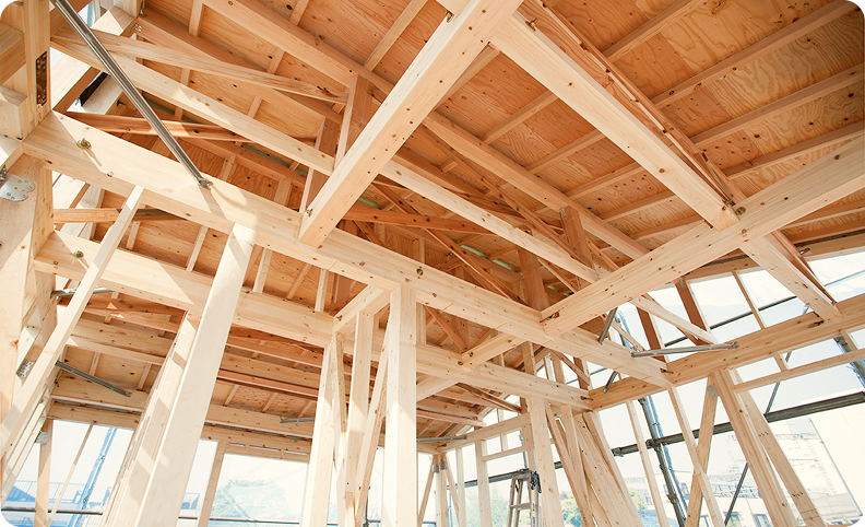 揺れを「床全体」と「金物」で分散させる考え方