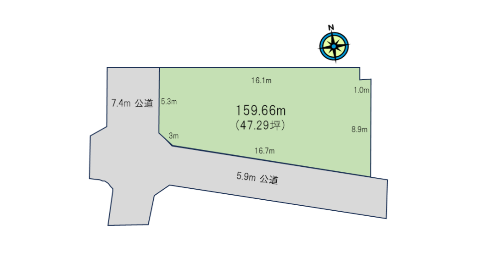 【開放感ある南西角地】</br>清見台東一丁目 アイチャッチ